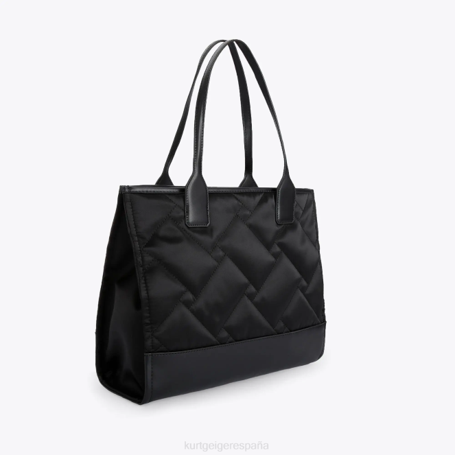 Kurt Geiger mujer Bolso shopper cuadrado pequeño londres reciclado 2LPR112 | bolsas negro